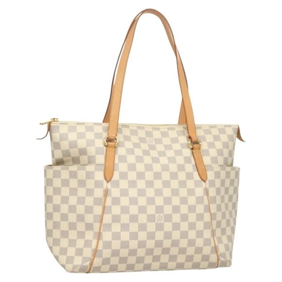 LOUIS VUITTON Damier Azur Totally MM Tote Bag N51262 LV Auth BA2803 - Picture 2 of 16